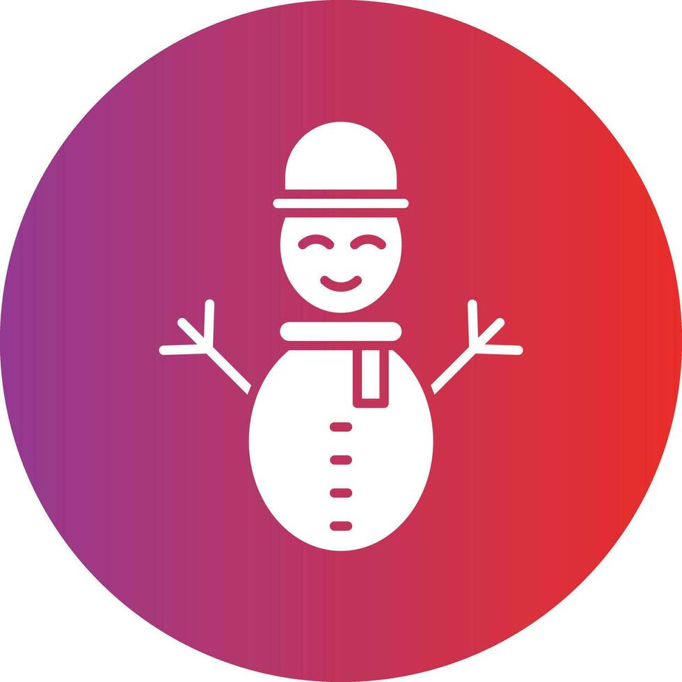 Vector Design Snowman Icon Style