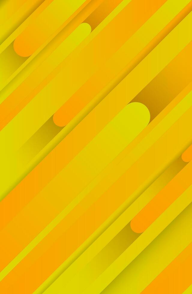 Trendy geometric yellow background with abstract lines. Stories banner design. Futuristic dynamic pattern. Vector illustration