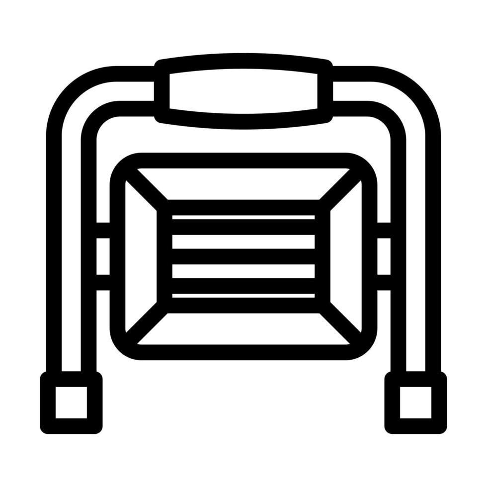 led work light garage tool line icon vector illustration