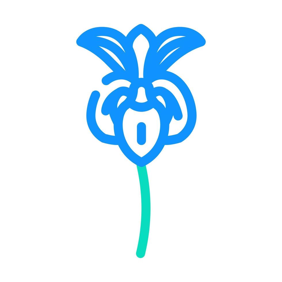 iris flower spring color icon vector illustration