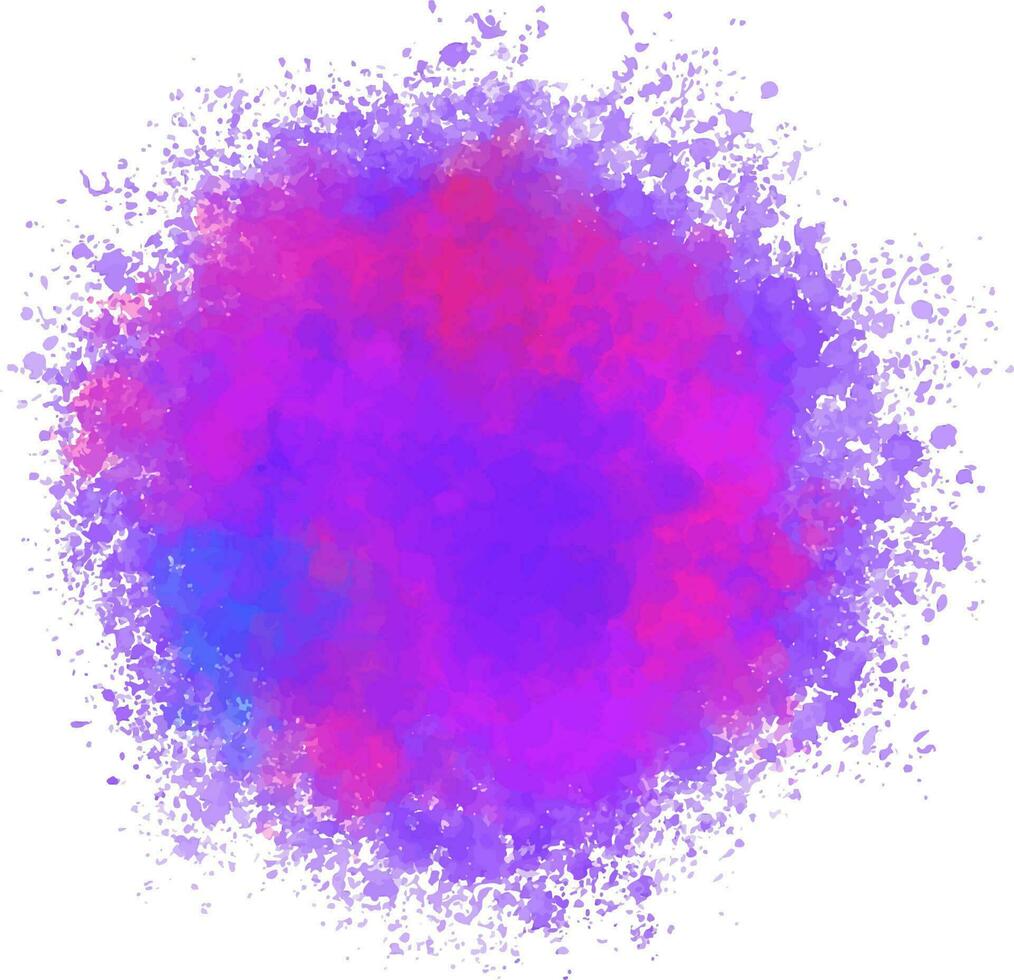 Hand draw watercolor splash vector