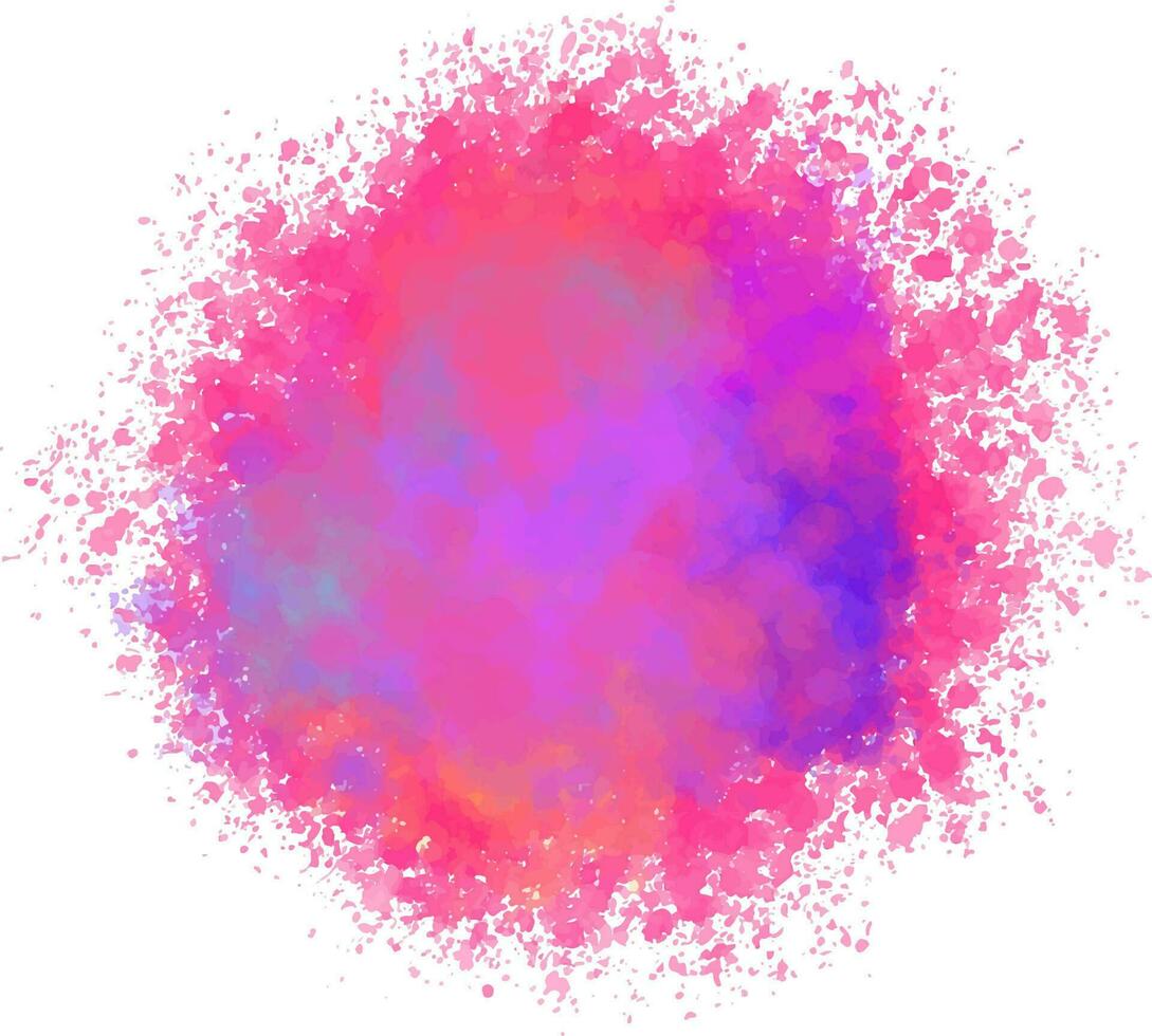 Beautiful colorful soft watercolor splash vector