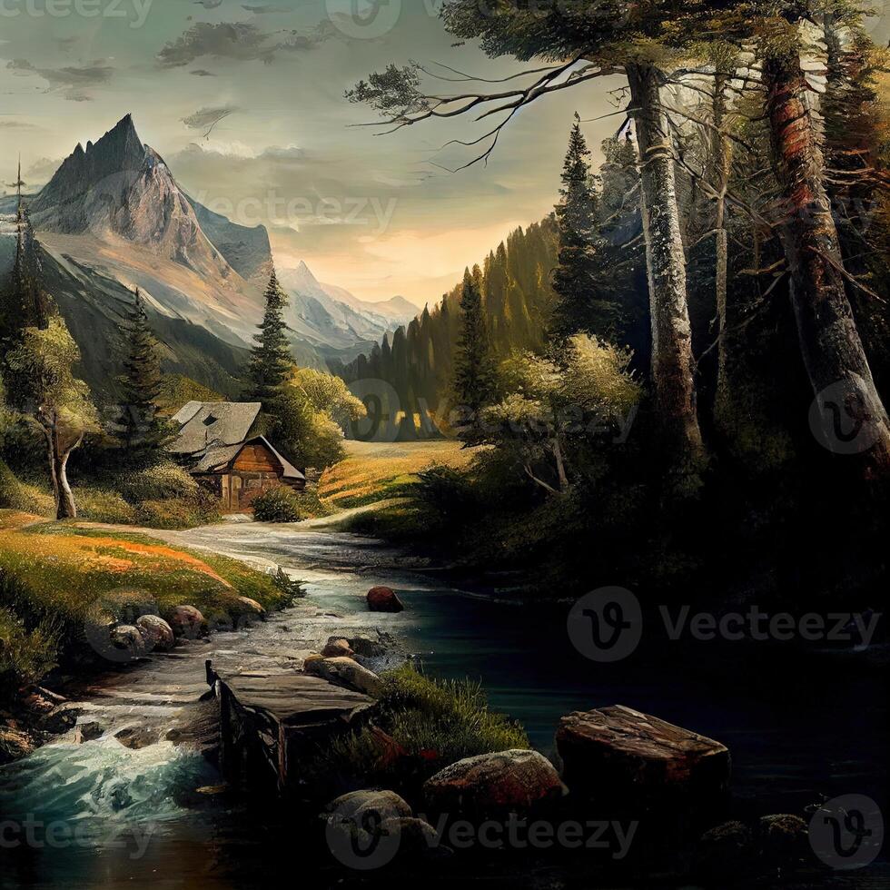 Landscape Abstract Realism Style - photo