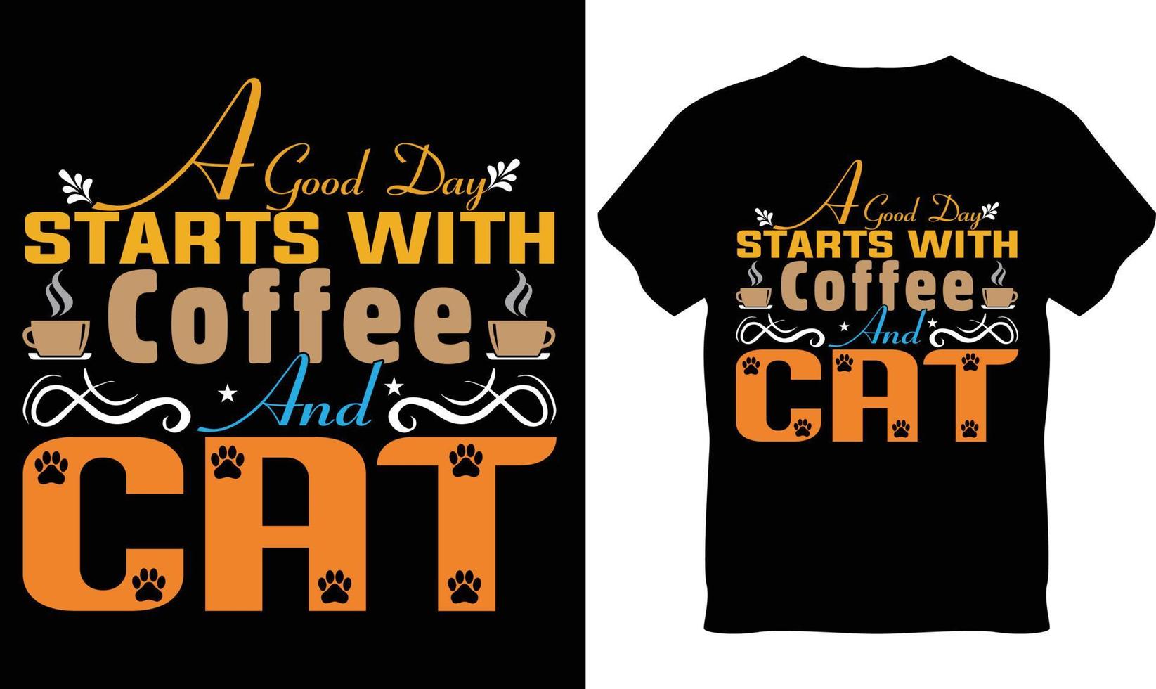 Cat Lover T-Shirt Design vector