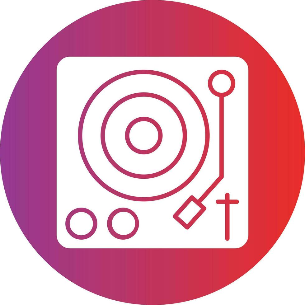 Vector Design Turntable Icon Style