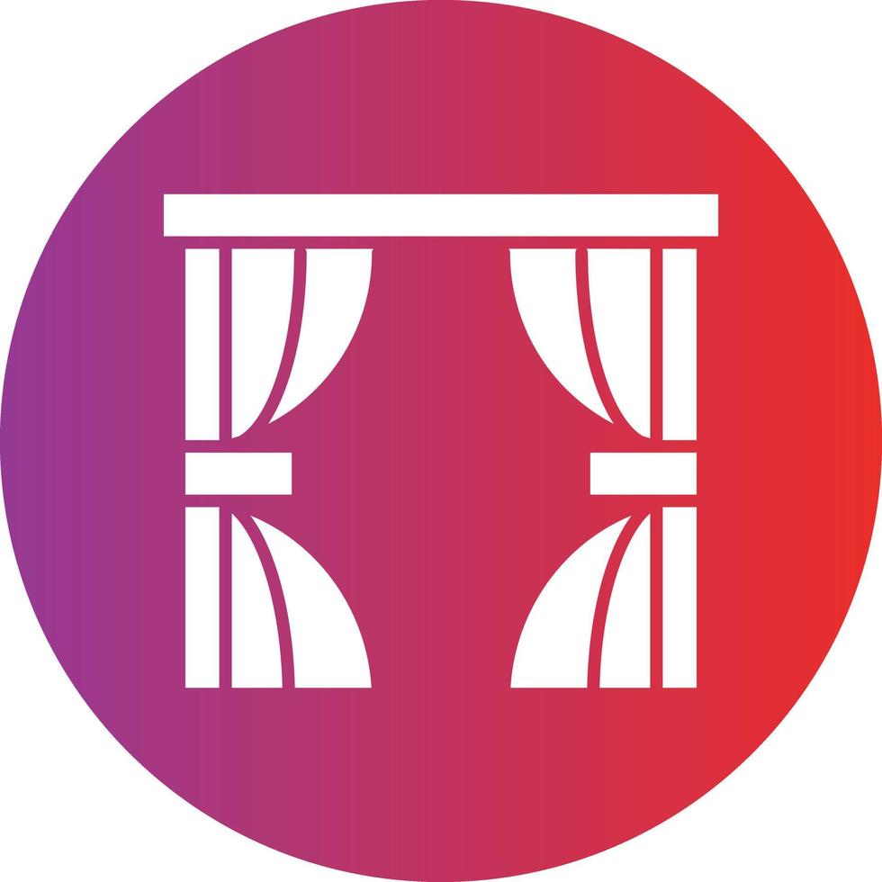 Vector Design Curtains Icon Style