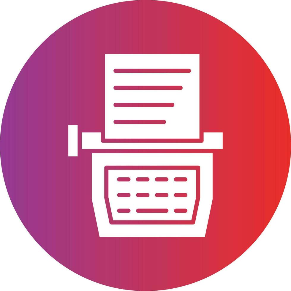 Vector Design Typewriter Icon Style