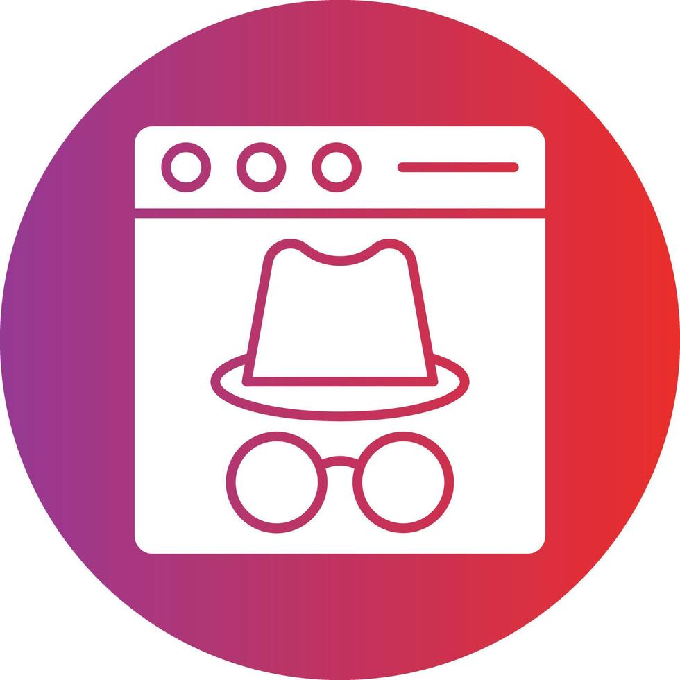 Vector Design Incognito Icon Style