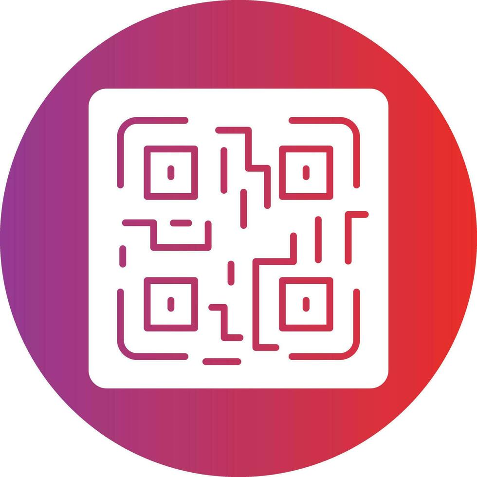 vector diseño qr código icono estilo