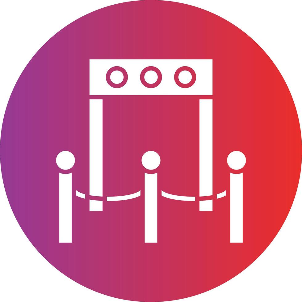 Vector Design Boarding Gate Icon Style