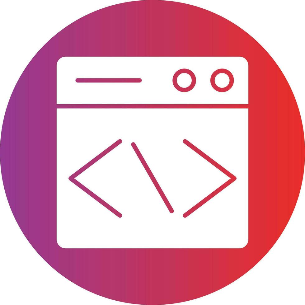 Vector Design Website Coding Icon Style