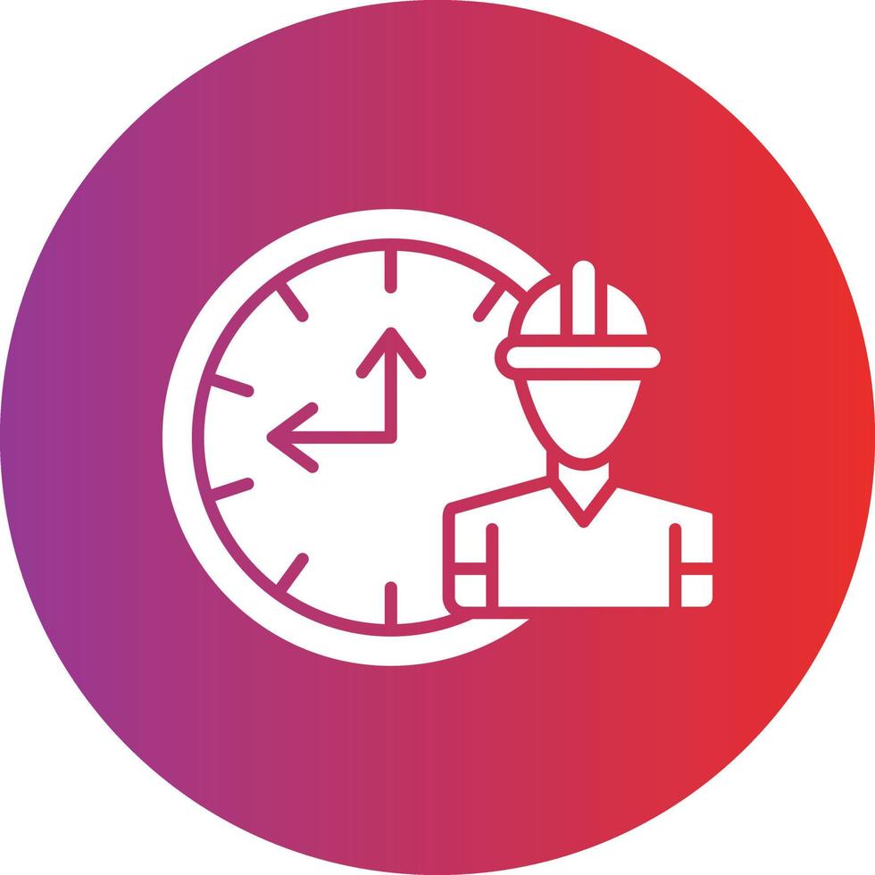 Vector Design Working Hours Icon Style