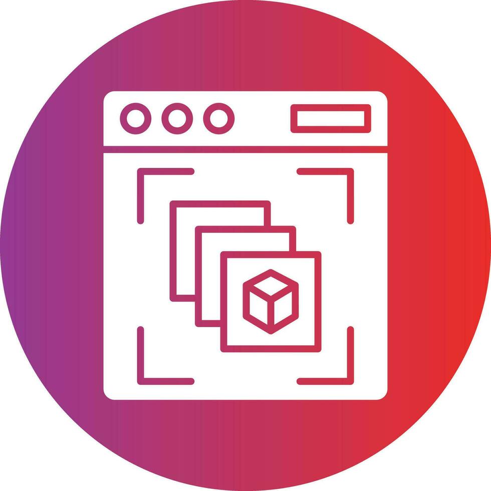 Vector Design Depth Perception Icon Style