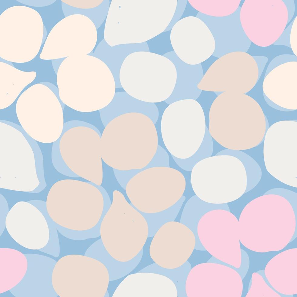 Vector petals seamless pattern. Gentle colors, abstract background. Floral background. Best for fabric, wrapping paper, home design, textile