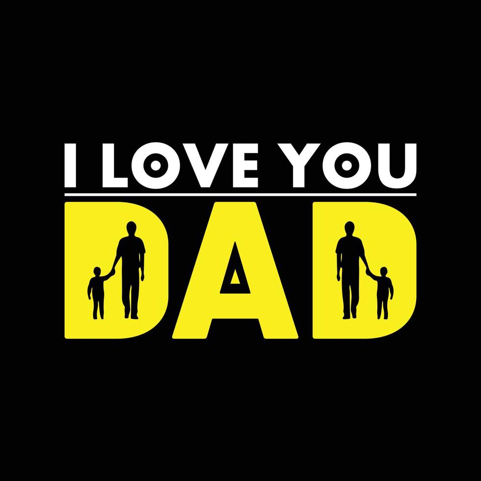 Father's day typography t shirt design vector