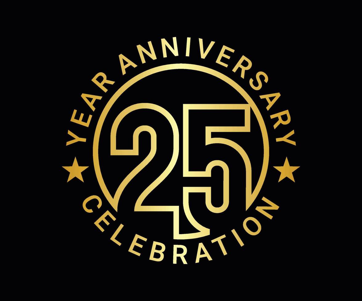 el ordinal número aniversario conjunto es conjunto en oro en un negro antecedentes para un festivo momento vector