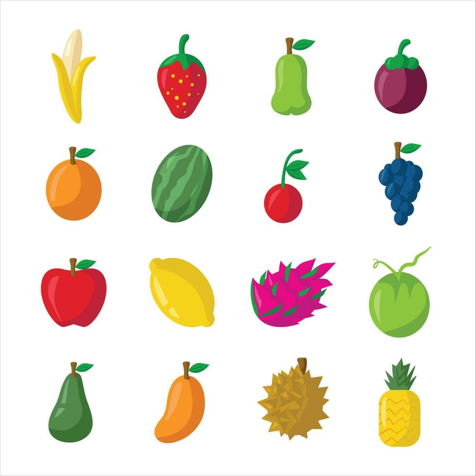 tropical frutas icono vector