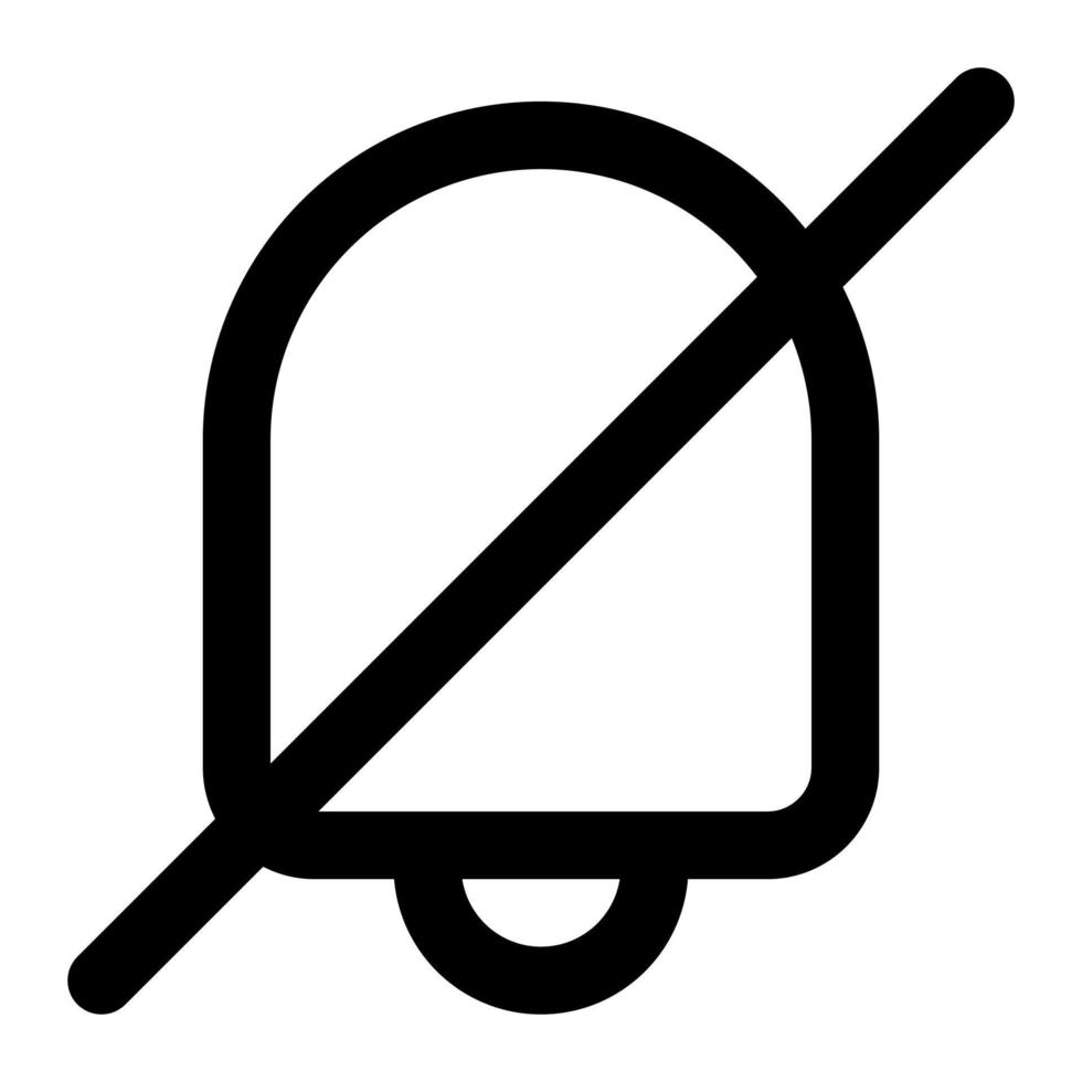 no sound of user interface outline icon set vector