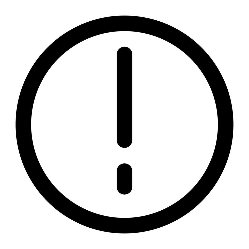 alert of user interface outline icon set vector