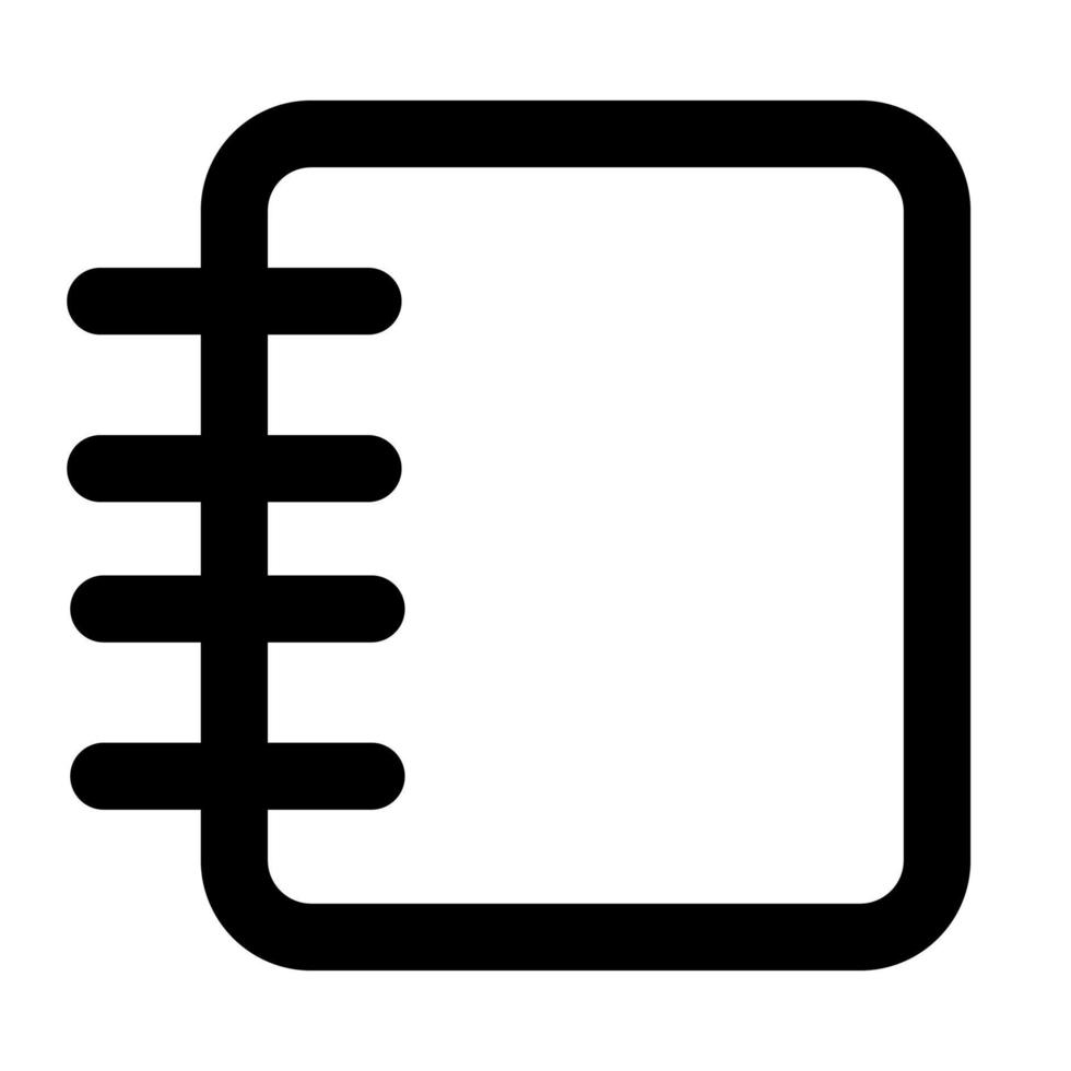 notes of user interface outline icon set vector