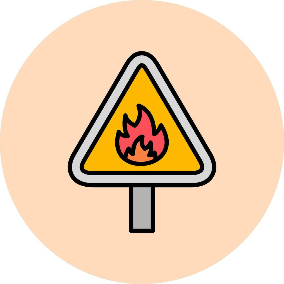 Flammable Vector Icon