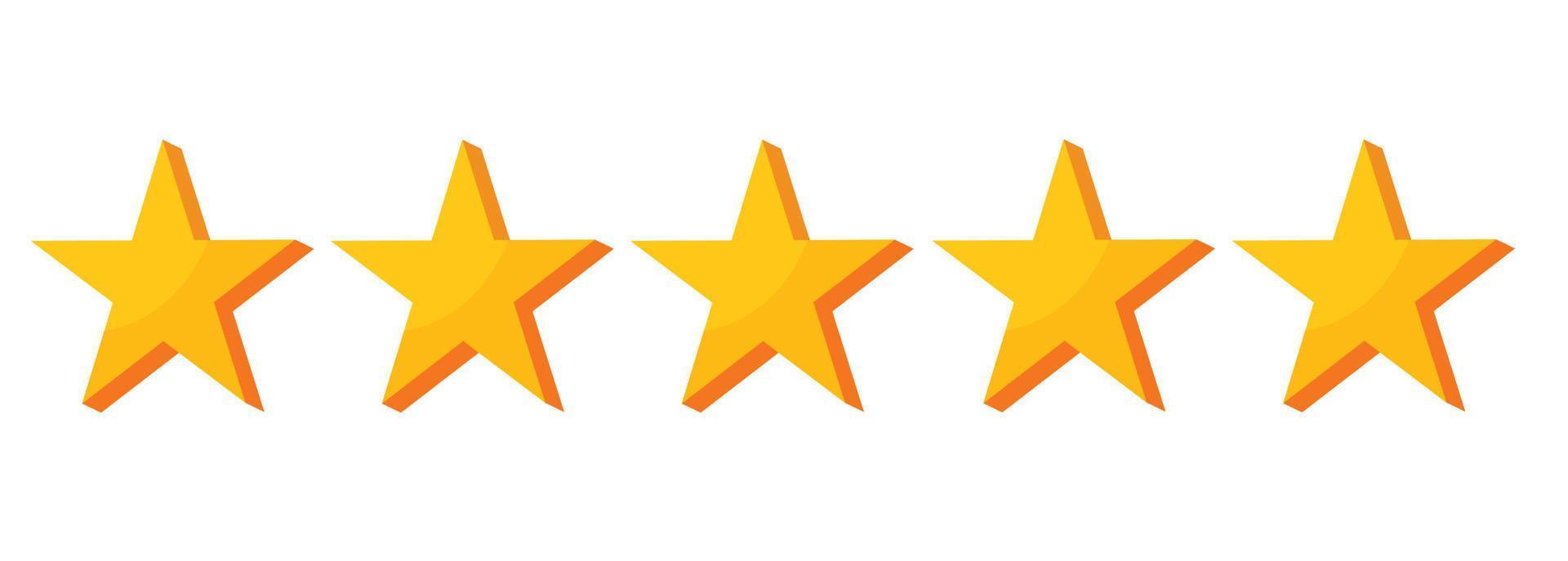 stars customer reviews vector illustration