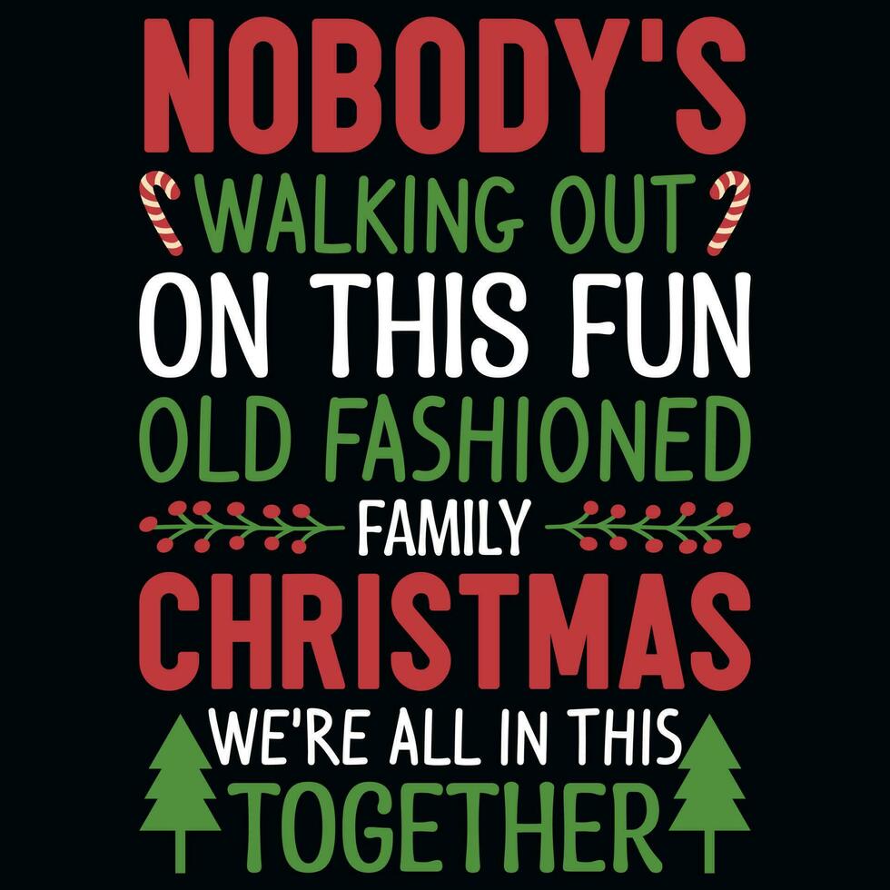 Christmas typography tshirt design vector