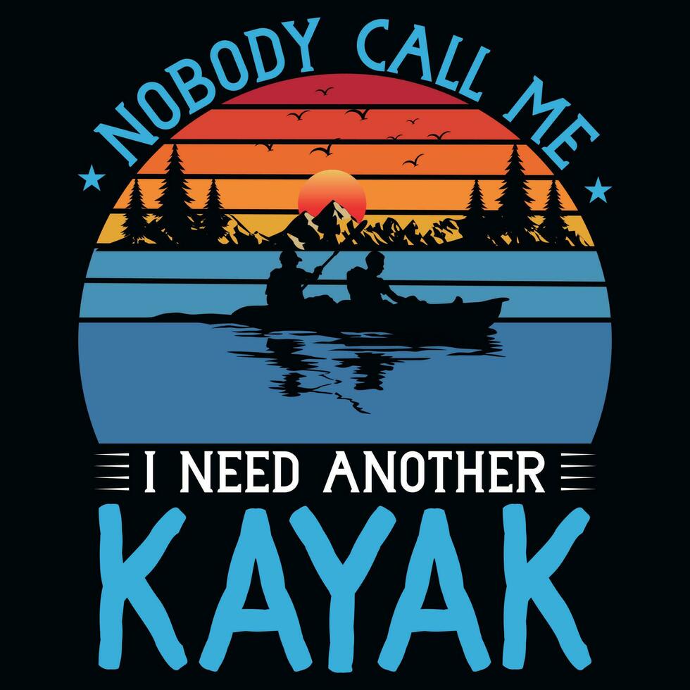 Kayaking graphics tshirt design vector