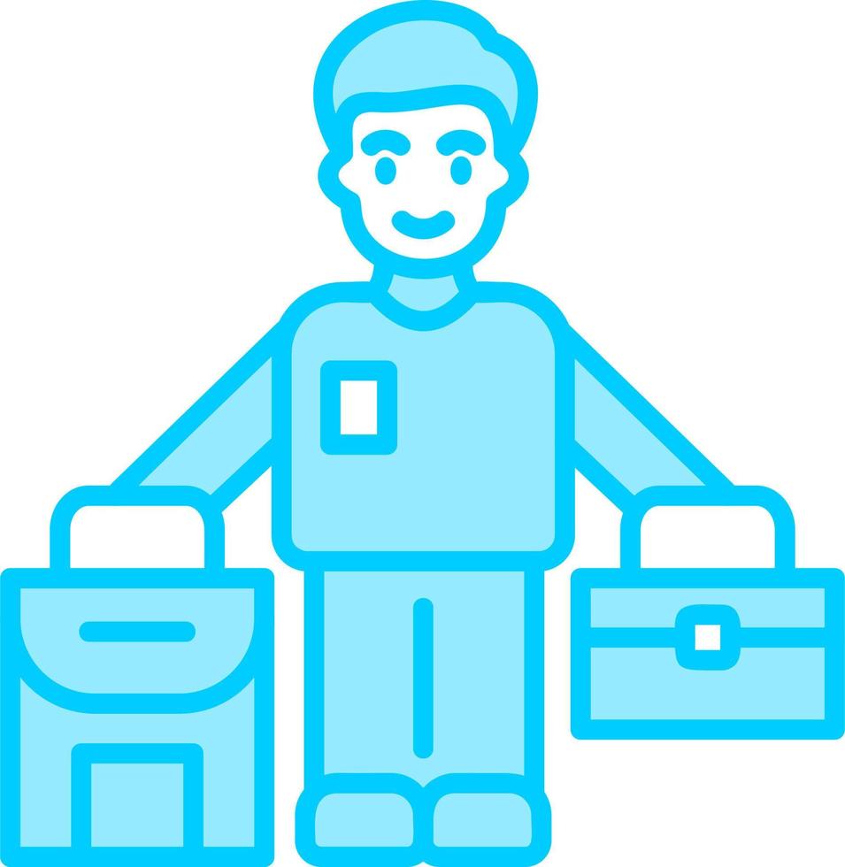 Refugee man Vector Icon