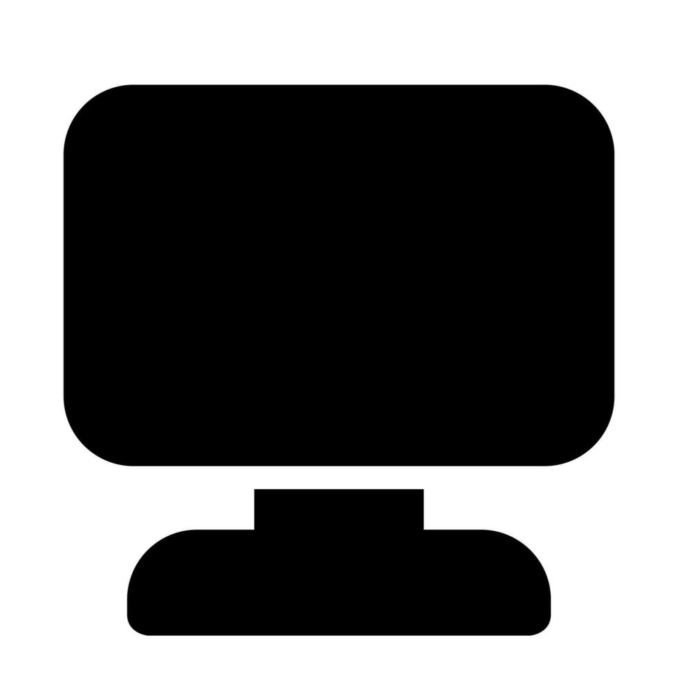 computer of user interface solid icon set vector