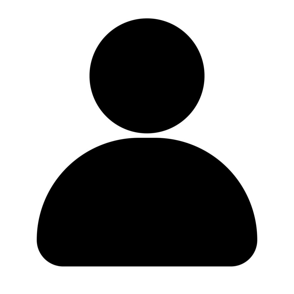 user of user interface solid icon set vector