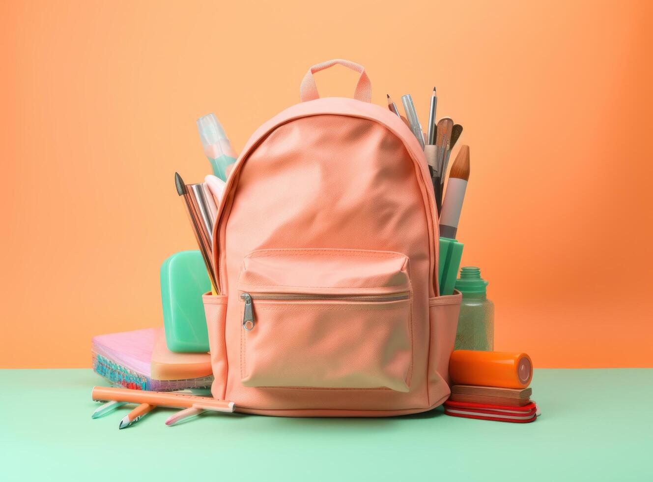 Back to school concept. Illustration photo