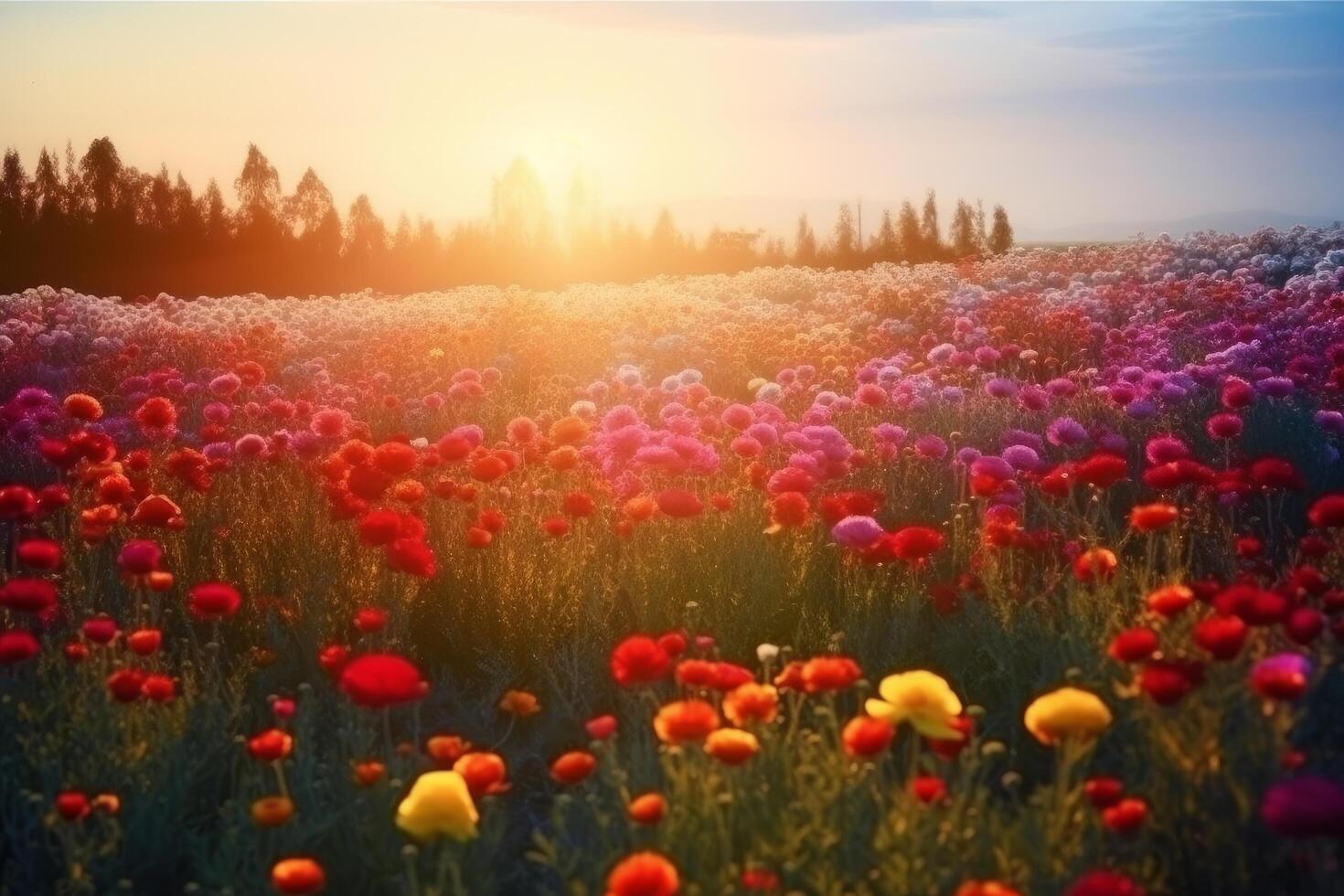 Summer meadow. Illustration photo