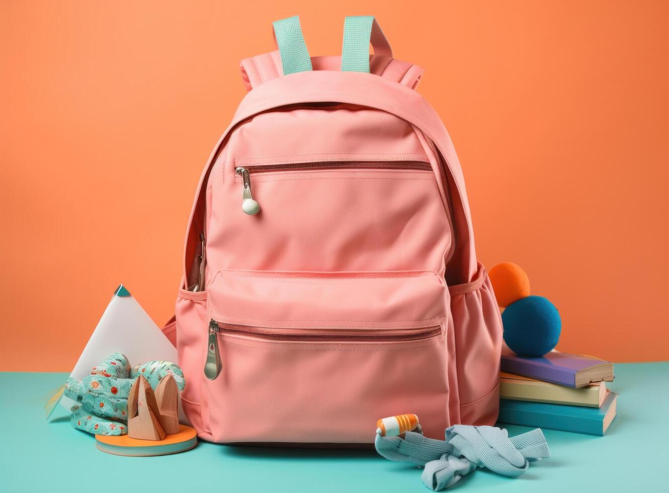 Back to school concept. Illustration photo