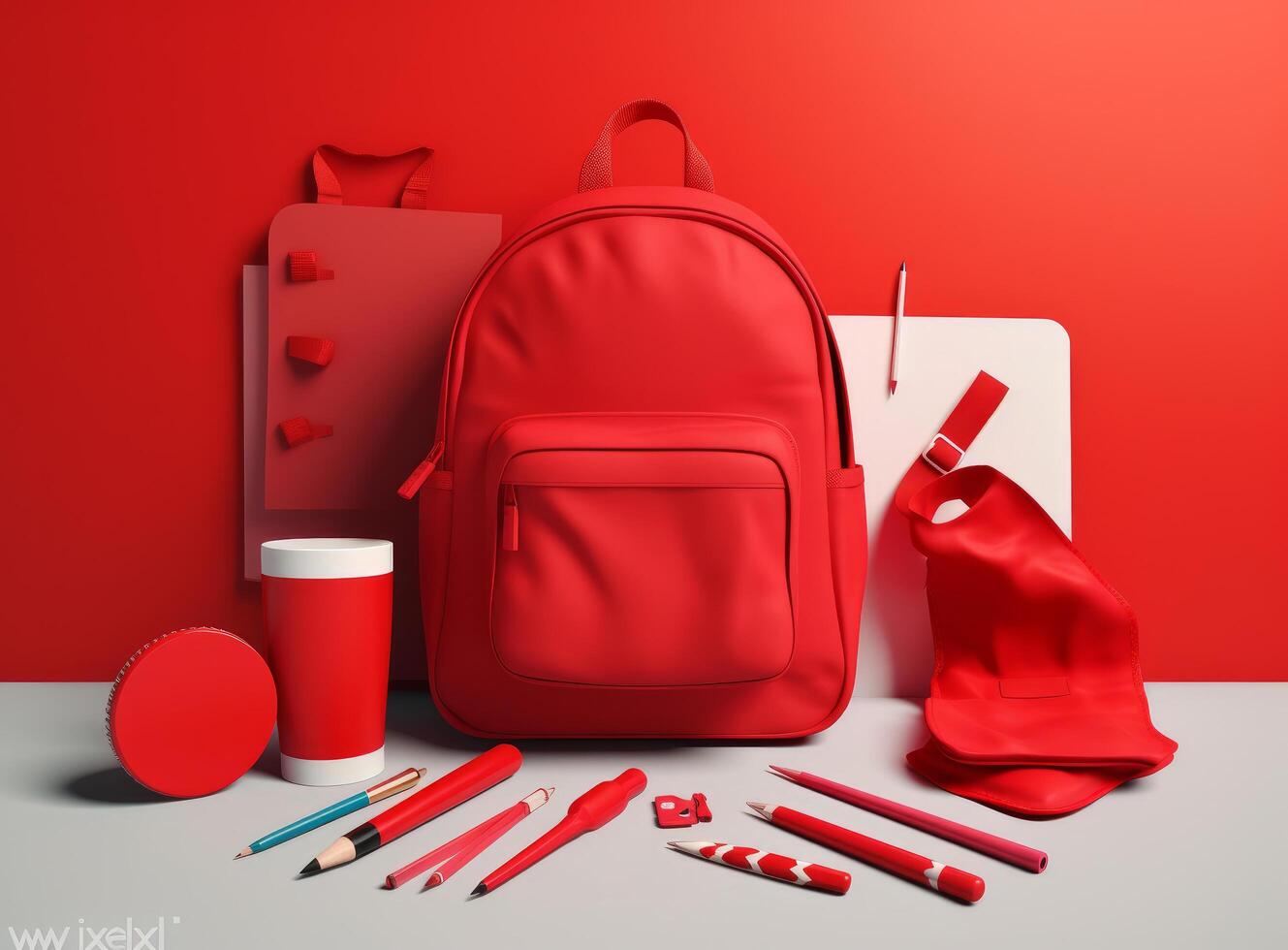 Back to school concept. Illustration photo