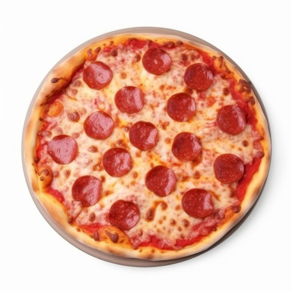 Hot pizza isolated. Illustration photo