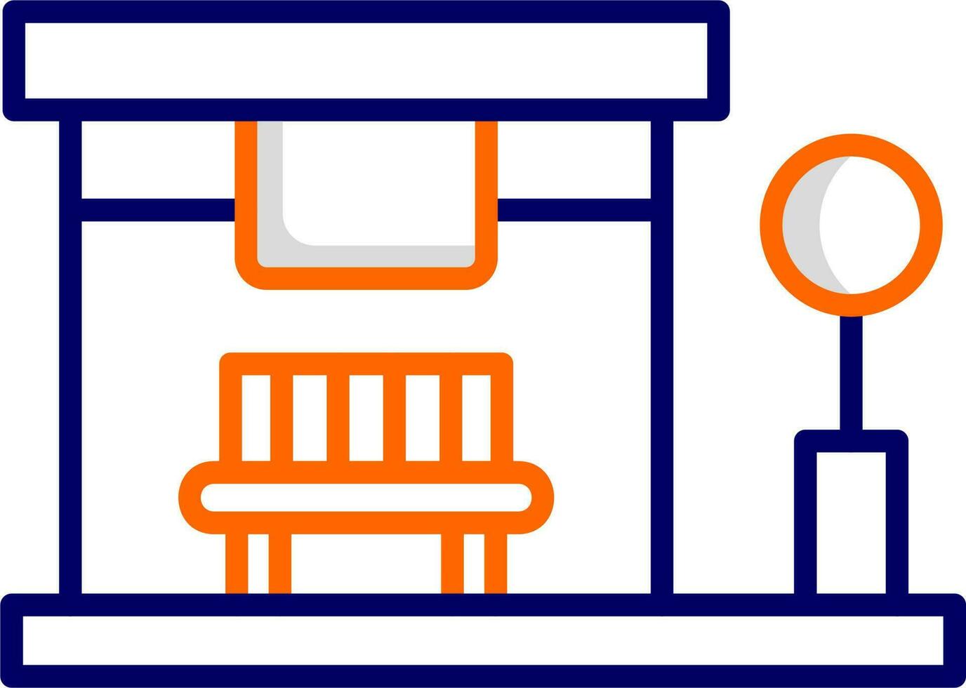 Bus Stop Vector Icon