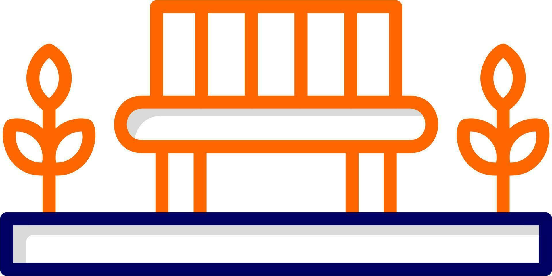 Park Bench Vector Icon
