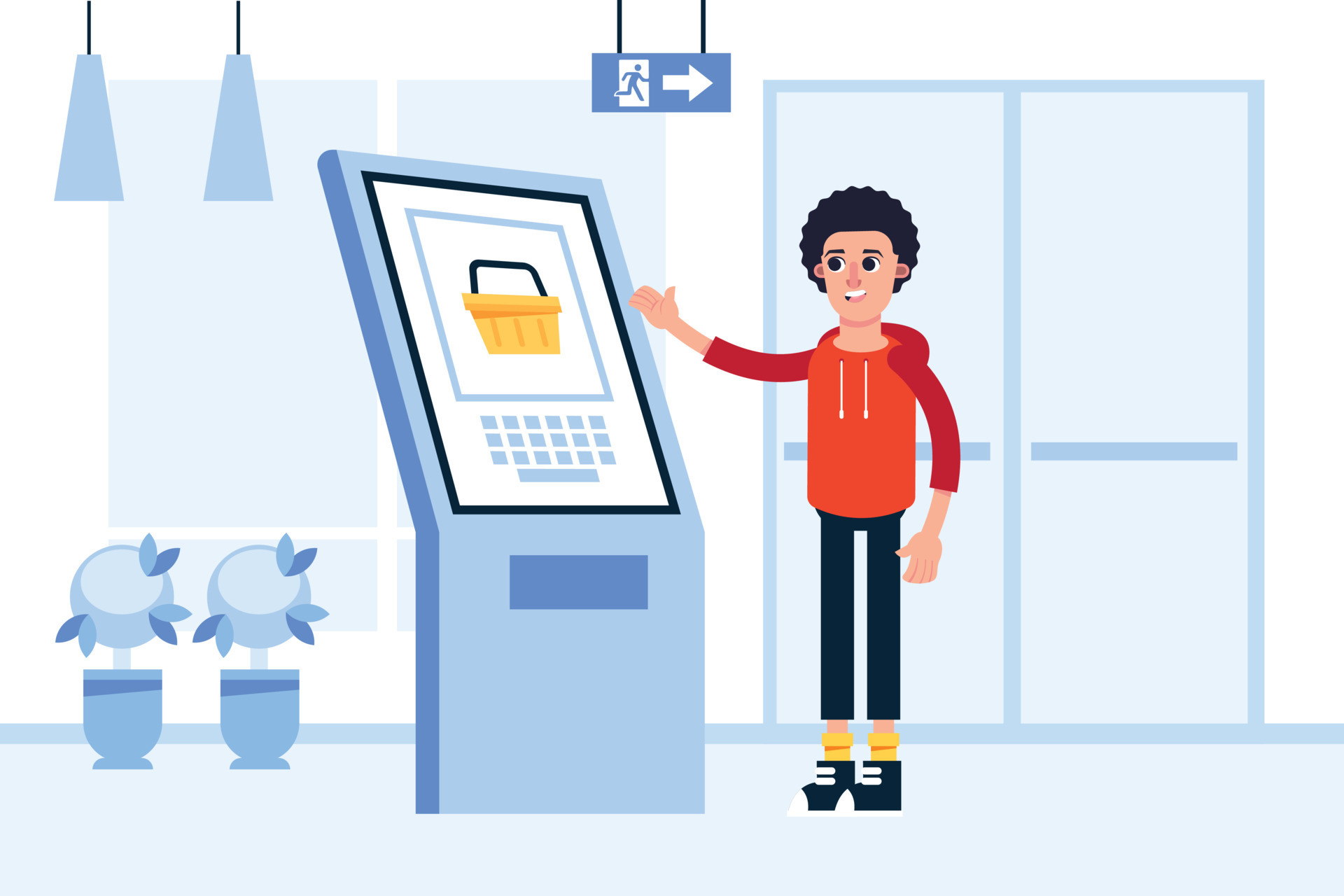 gradient flat digital signage illustration 22528560 Vector Art at Vecteezy