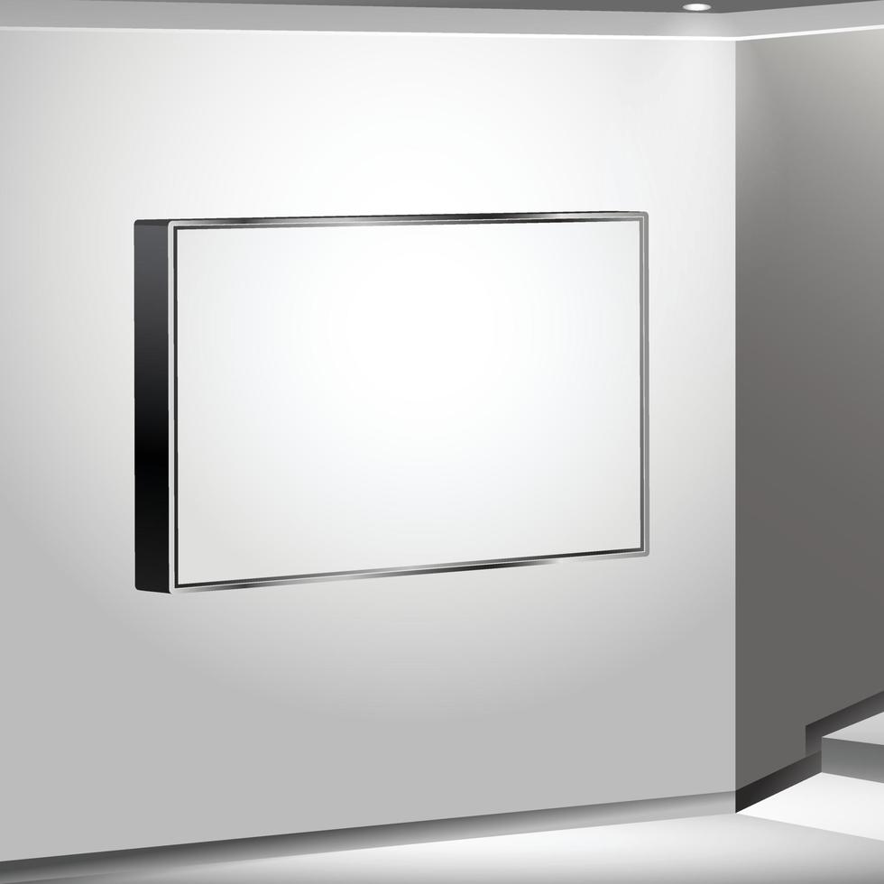 gradient flat digital signage illustration vector