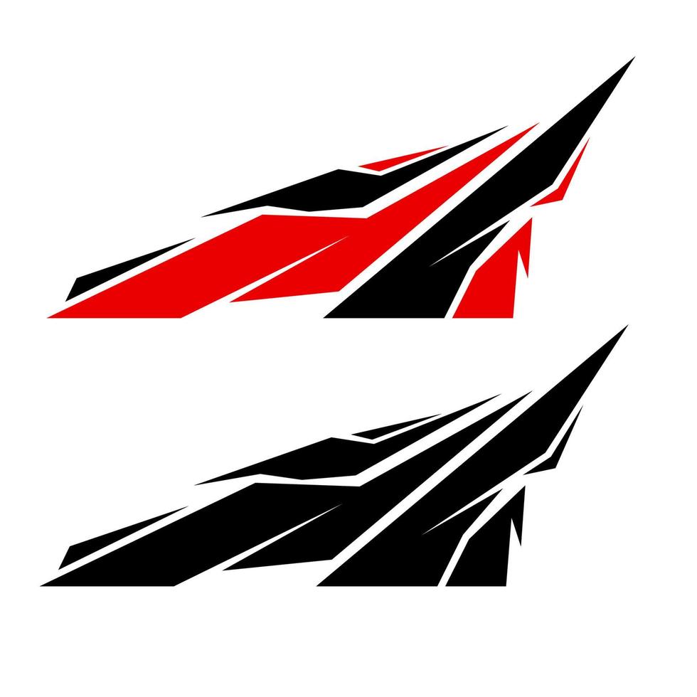 car body wrapping sticker design vector. car branding sticker vector
