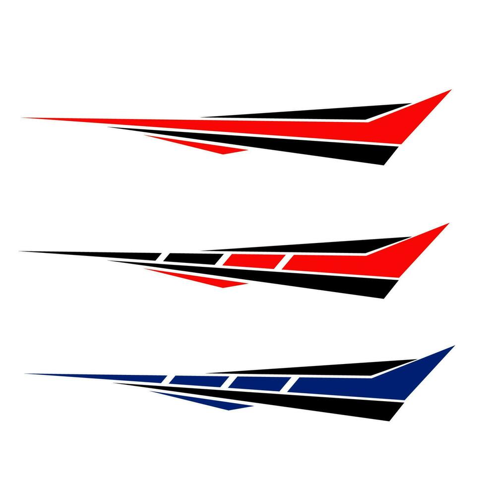car body wrapping template sticker design vector. car modification sticker vector