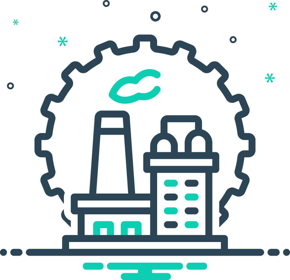 mix icon for manufacturer vector