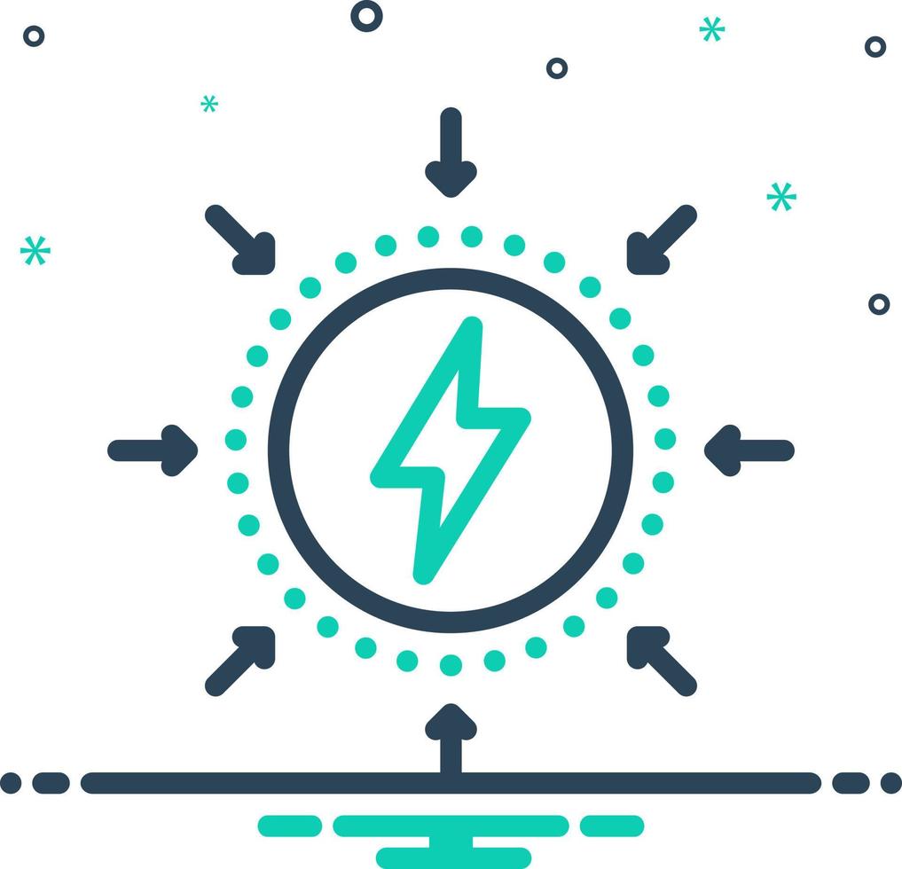 mix icon for impacts vector