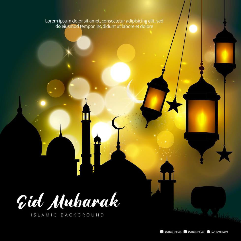 Eid Mubarak , Ramadan background, Eid Mubarak background, Eid Mubarak greeting card, Eid Mubarak background Vector, Eid Mubarak banner template, Islamic background vector