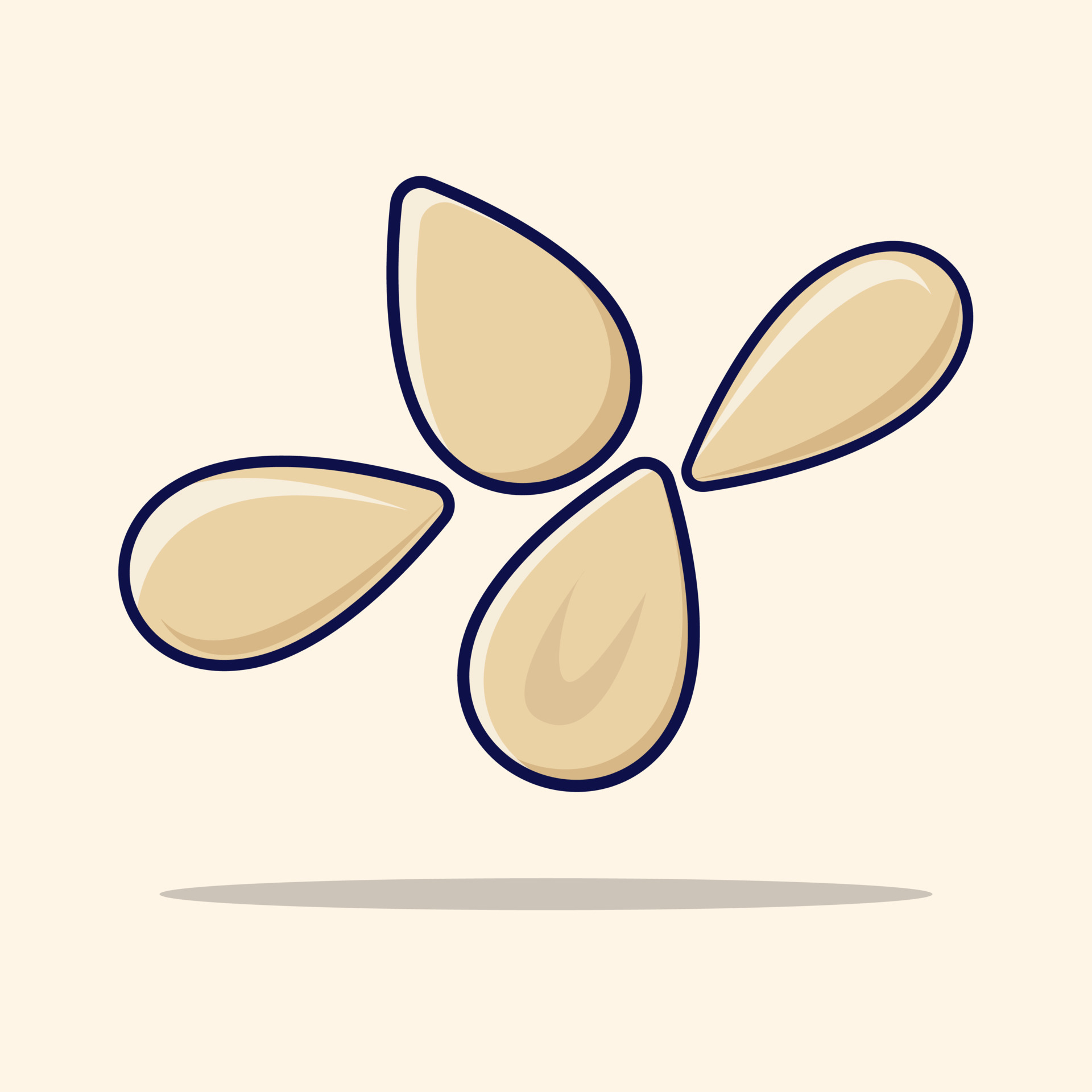 Sesame seeds vector illustration. Sesame seeds icon concept isolated