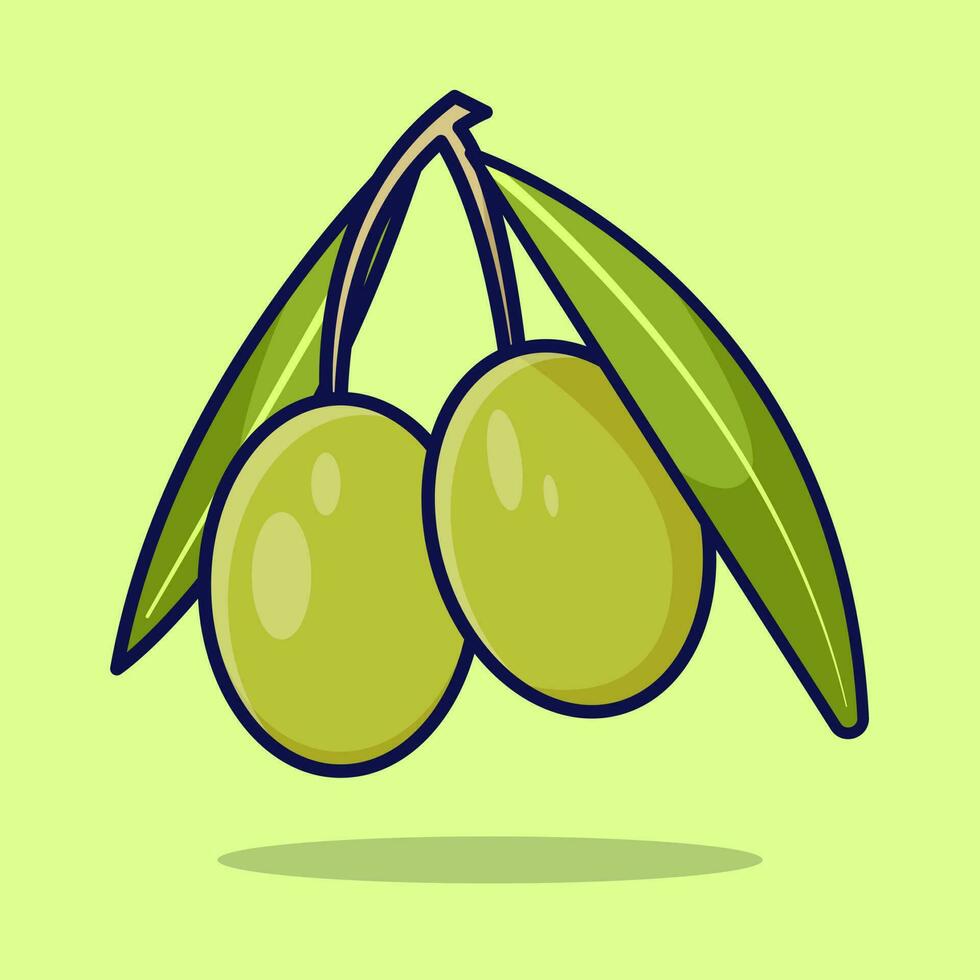 Olive vector illustration. Olive icon concept isolated. Flat design