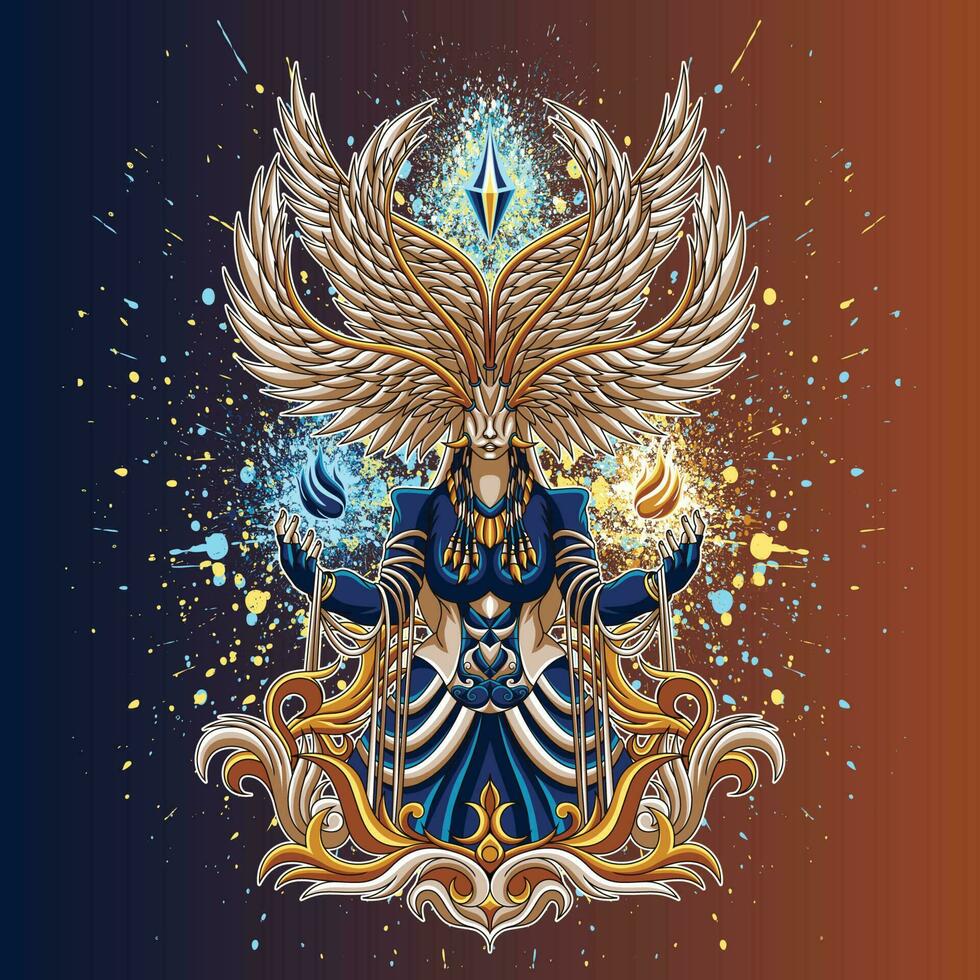 Fallen Angel Illustration vector
