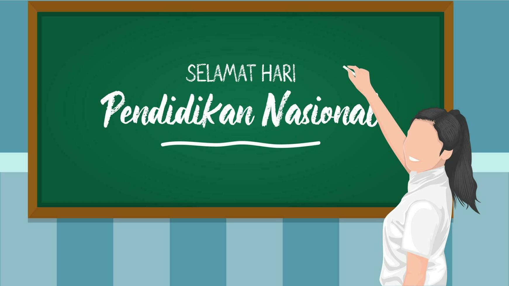 illustration of national education day vector