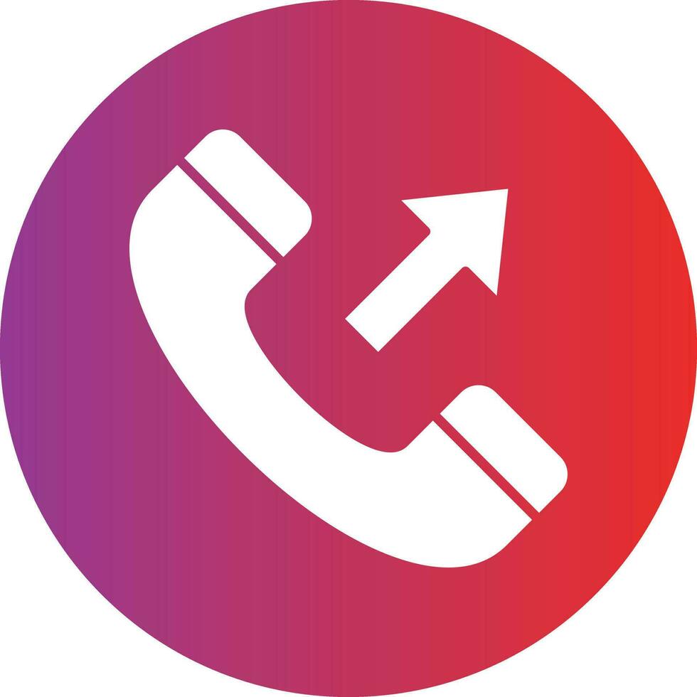 Vector Design Outgoing Call Icon Style